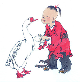 小孩鴨子