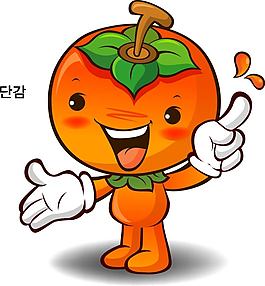 卡通的柿子