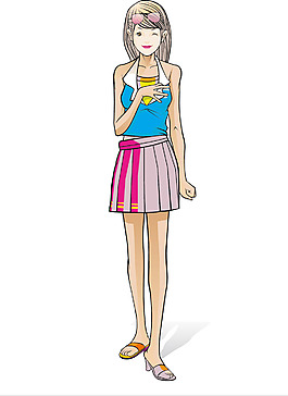 彩镜女生
