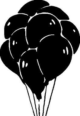 氦氣球剪貼畫
