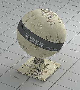 vray米色墻布材質(zhì)