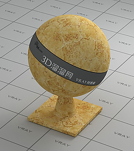 vray黃色墻布材質(zhì)