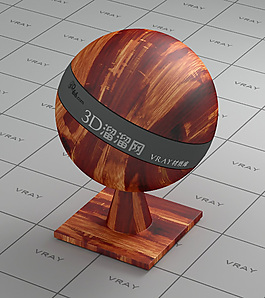 vray紅色木頭材質(zhì)