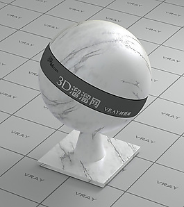 vray白色大理石材质
