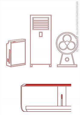 家電線條畫
