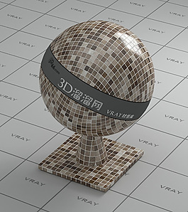 vray棕色馬賽克材質(zhì)