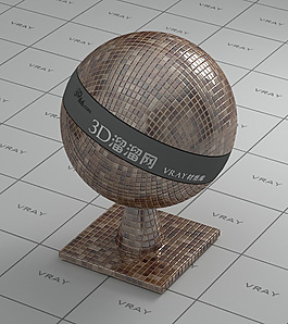 vray棕色馬賽克材質(zhì)