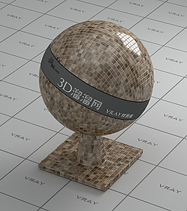 vray棕色馬賽克材質(zhì)