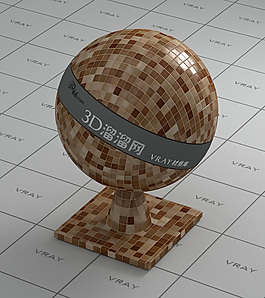 vray棕色馬賽克材質