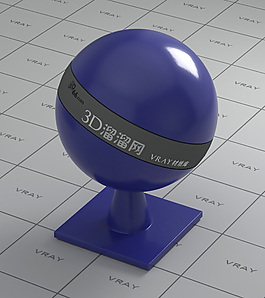vray蓝色陶瓷材质