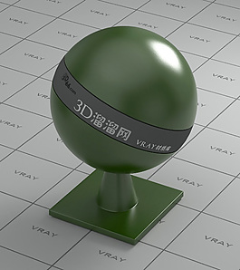 vray綠色陶瓷材質(zhì)