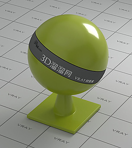 vray綠色陶瓷材質(zhì)