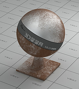 vray暗紅色金屬材質(zhì)