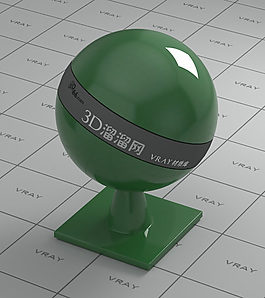 vray綠色車漆材質