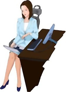 女孩和計算機(jī)向量44