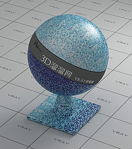 vray藍(lán)色馬賽克材質(zhì)