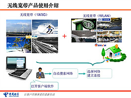 無線寬帶手機上網ppt模板