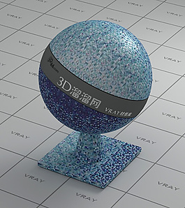 vray藍(lán)色馬賽克材質(zhì)