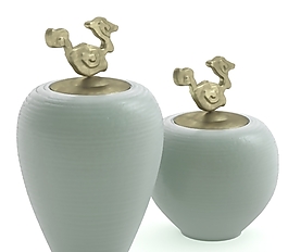 3D中式金属祥云罐模型