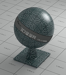 vray藍色墻磚材質(zhì)