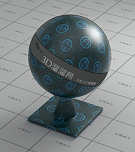 vray藍色墻磚材質(zhì)