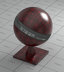 vray暗紅色墻磚材質(zhì)
