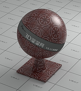 vray暗紅色墻磚材質(zhì)
