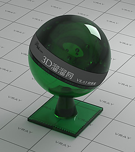 vray綠色玻璃材質(zhì)