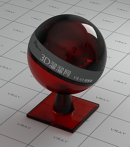 vray暗紅色玻璃材質(zhì)