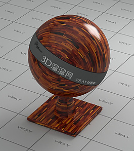 vray暗紅色木地板材質