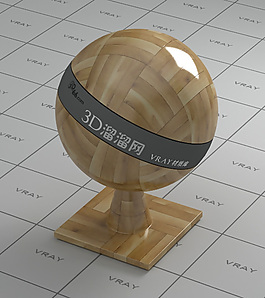 vray黄色木头材质