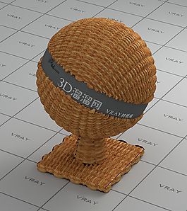 vray黃色藤編材質(zhì)