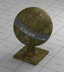 vray黃色樹皮材質