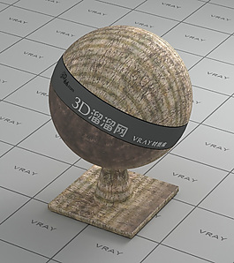 vray米色樹皮材質