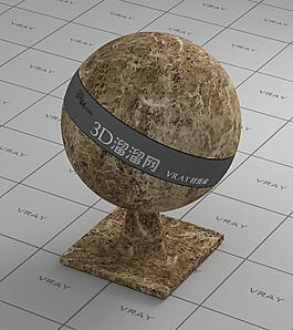 vray土黃色樹皮材質