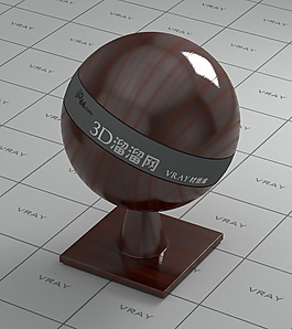 vray暗紅色木頭材質(zhì)