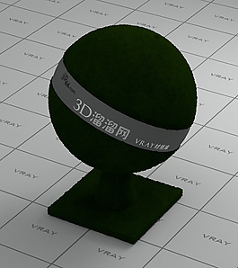 vray暗綠色地毯材質