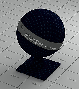 vray暗藍(lán)色布材質(zhì)