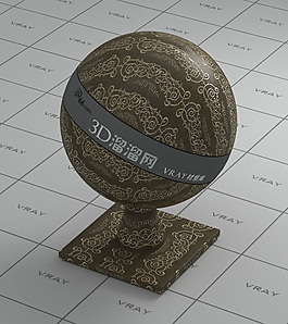 vray土黃色布料材質