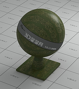 vray綠色布料材質(zhì)