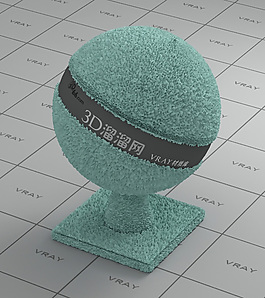 vray淺藍色毛巾材質