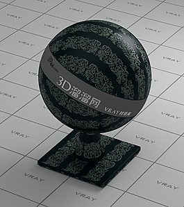 vray暗藍(lán)色布料材質(zhì)