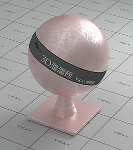 vray粉紅色墻布材質(zhì)