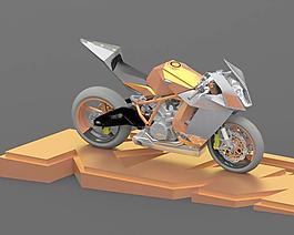 KTM RC8 -在制品（只渲染）