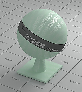 vray淺綠色墻布材質(zhì)