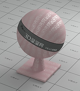 vray粉紅色墻布材質(zhì)