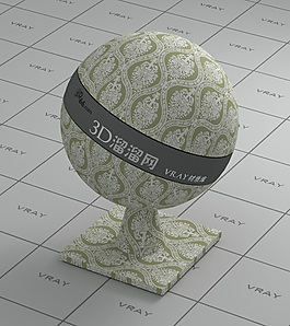 vray淺黃色墻布材質(zhì)