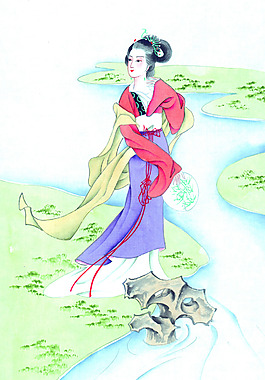 中國畫藝術美女
