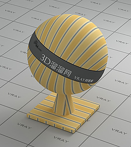 vray黃色墻布材質