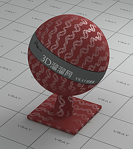 vray紅色墻布材質(zhì)